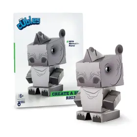850009640901 CUBLES Safari Animals Rhino Create Fun Action