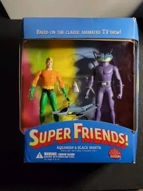 761941237480 BLACK Friends Aquaman Manta Deluxe Figure Box