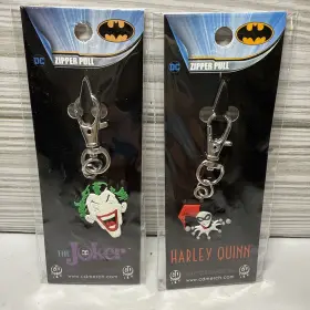 644256298639 DC COMICS Joker Harley Quinn Zipper Batman