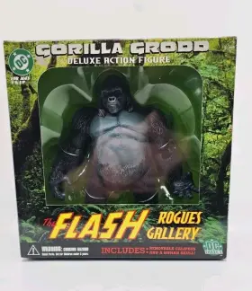 761941230375 GORILLA Flash Rogues Gallery Deluxe Grodd Figure