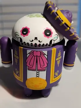 Calaveroid DEAD ZEBRA Android Mini Collectible Halloween Don