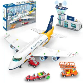 0918-93 DEMKIA Passenger Airplane Set Led Light Toy