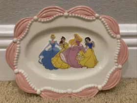 040686015370 DISNEY Princess Tea Set Ceramic Cookie Platter