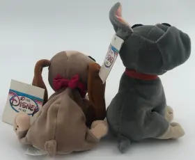 437030096053 DISNEY Lady Tramp Dog Bean Bag Stuffed #3