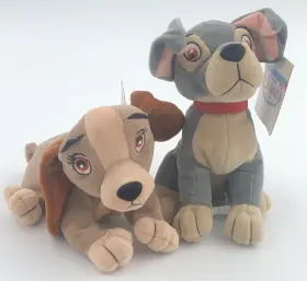 437030096053 DISNEY Lady Tramp Dog Bean Bag Stuffed