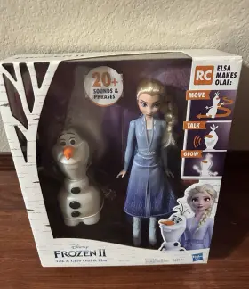 E5508 DISNEY FROZEN Talk Glow Olaf Elsa Dolls Move