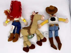412077513886 DISNEY STORE Woody Jessie Bullseye Dolls Bean #2