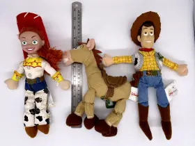 412077513886 DISNEY STORE Woody Jessie Bullseye Dolls Bean