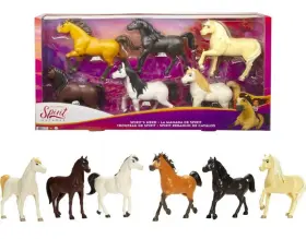 887961983838 DREAMWORKS Spirit Untamed Herd Horse Toy Set