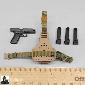 26056S EASY SIMPLE French Airborne Pistol Holster Figures #2