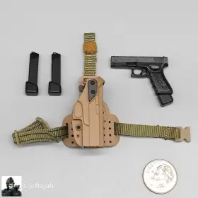 26056S EASY SIMPLE French Airborne Pistol Holster Figures