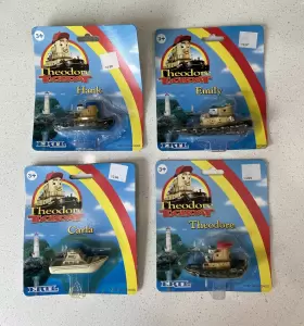 6707 ERTL Theodore Tugboat Hank Carla Emily