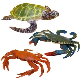 732173117079 FANTAREA Ocean Sea Animal Figures Crab Turtle