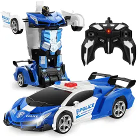 705346049774 FIGROL Carros Control Remoto Robot Policia Para