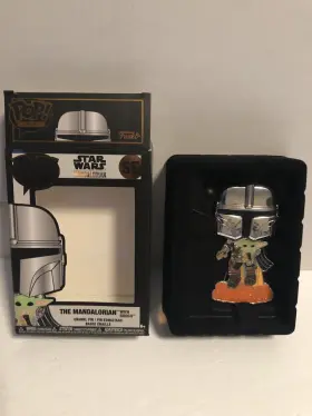 671803399549 FUNKO Star Wars Pop Pin Se Mandalorian Grogu Box