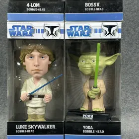 8352 FUNKO Star Wars Luke Skywalker Yoda Bossk Bobble Heads #2