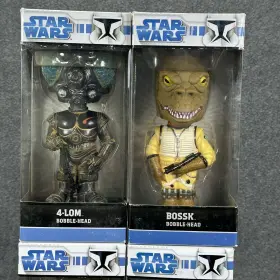 8352 FUNKO Star Wars Luke Skywalker Yoda Bossk Bobble Heads #3