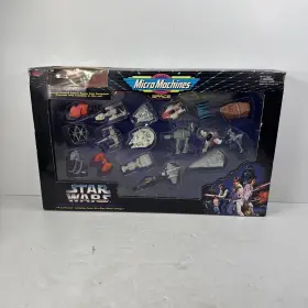 64601 GALOOB Nos Star Wars Micro Misprint Box Sticker Dirty