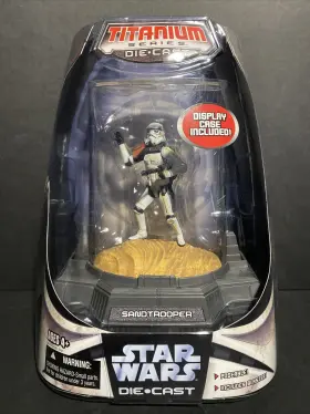 653569134077 GALOOB Star Wars Titanium Die Cast Sandtrooper