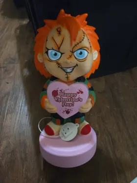 191245416968 GEMMY Chucky Blow Mold Lamp Horror Light