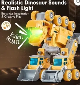 632202521283 HAHALAND Toy Tyrannosaurus Rex Set Robot Action #3