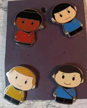 763795423873 HALLMARK Itty Bittys Collector Pin Set Star Trek