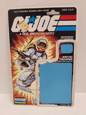 038976064122 HASBRO Joe Snow Job Uncut File Card Arah Triple