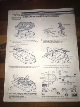 038976066324 HASBRO Cobra Night Landing Box Blueprints Joe #3