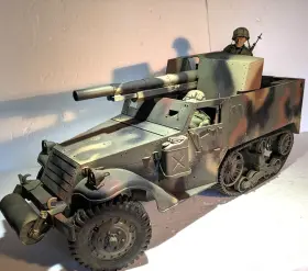 076930816677 HASBRO Gijoe Tank Destroyer Half Track Figures
