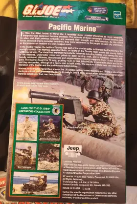 076930819517 HASBRO Gi Joe Pacific Marine Box Wwii Seal Down #2