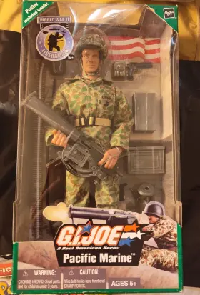 076930819517 HASBRO Gi Joe Pacific Marine Box Wwii Seal Down