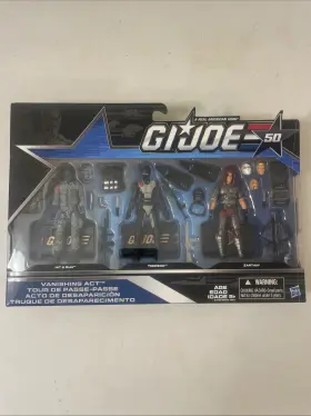 50TH HASBRO Joe Gi Vanishing Act Hit Torpedo Zartan