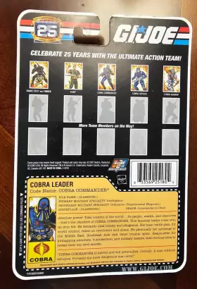 653569251804 HASBRO Gi Joe Cobra Commander Hooded Foil Action #2