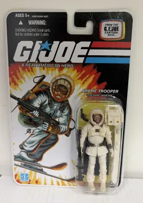 25TH HASBRO Gi Joe Snow Job Arctic Trooper Cartoon Mosc