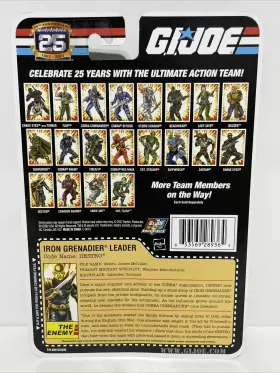 Gi-joe HASBRO Foil Iron Grenadier Destro Card #3