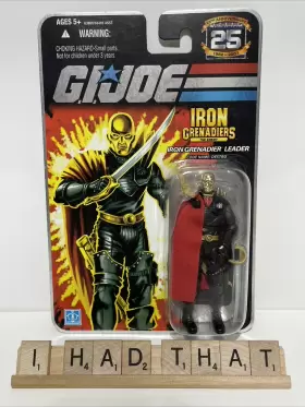Gi-joe HASBRO Foil Iron Grenadier Destro Card