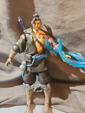 E6496AS00 HASBRO Overwatch Ultimates Genji Hanzo Action Loose #3