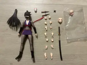 PA002 HASUKI Female Ninja Pocket Art Action Figure Incomplete