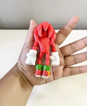 Knuckles HIFUTURE Sonic Hedgehog Jakks Pacific Mini Figure #3