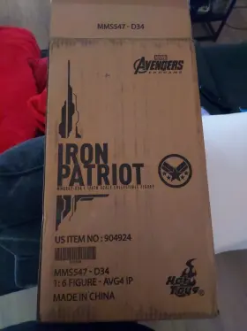 MMS547D34 HOT TOYS Avengers Endgame Iron Patriot Scale Figure #3