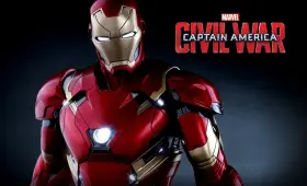 PPS003 HOT TOYS Iron Xlvi Captain Civil War Power Pose Figure