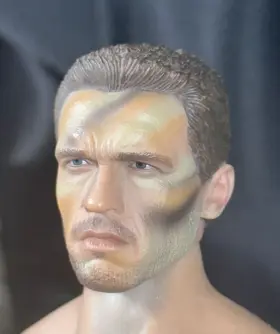 MMS-72 HOTTOYS Predator Dutch Alan Schaefer Scale Head Sculpt #2