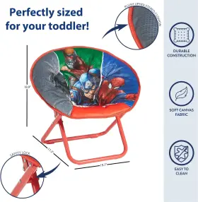 NN240431 IDEA NUOVA Avengers Folding Saucer Chair Cushion #3