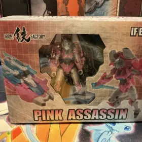 EX-16 IRON FACTORY If Pink Assassin Transformer Action Figure