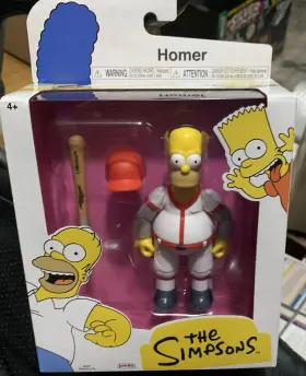 19684 JAKKS PACIFIC Simpsons Homer Baseball Player Action