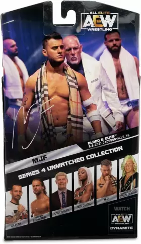 AEW0247 JAZWARES Mjf Scarf Aew Unmatched Toy Wrestling Action #2
