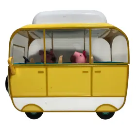 PEP0478 JAZWARES Peppa Campervan Camping Playset Awning Daddy #3