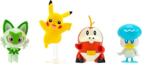 PKW3402 JAZWARES Paldea Battle Figure Pack Pikachu Fuecoco