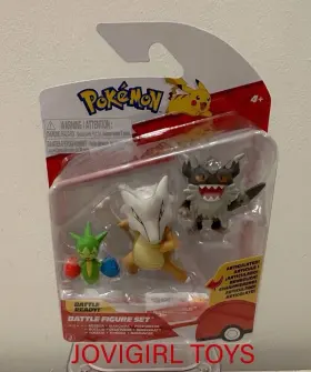 PKW4095 JAZWARES Pokemon Battle Figures Set Roselia Marowak