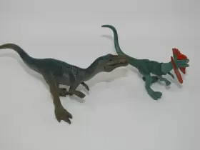 FML69 JURASSIC WORLD Minis Baryonyx Dilophosaurus Dinosaurs #2